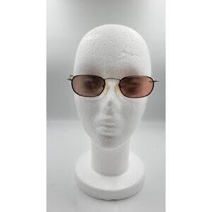 Vintage Enjoy Brown Copper Oval Sunglasses Glasses Frames Only